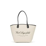 Karl Lagerfeld Torba za plažu bež / crna