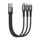 USB kabel Joyroom S-01530G10 3u1 USB-C / 2x Lightning 3.5A 0.15m (crni)