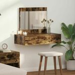 vidaXL Dimljeni hrast Konstruirano drvo 83 x 40 x 70 cm Toaletni stol