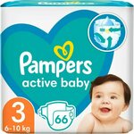 Pampers Active Baby Size 3 jednokratne pelene 6-11 kg 66 kom