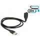 Kabel DELOCK, USB 2.0 A (M) na USB 2.0 A (Ž), produžni, 1m