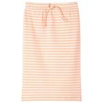vidaXL Dječja ravna suknja s prugama fluorescentno narančasta 140