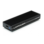Eksterno kućište LC POWER, LC-M2-C-MULTI, NVMe/SATA M.2 SSD, USB-C, aluminijsko, crno