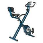 Capital Sports Capital Sports Azura M3, kućni sklopivi stacionarni bicikl, naslon, bočne ručke, 100 kg, plavi