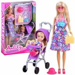 Anlily lutka mama s bebom u kolicima