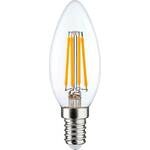 LightMe LM85336 LED Energetska učinkovitost 2021 E (A - G) E14 oblik svijeće 7 W = 60 W toplo bijela (Ø x D) 35 mm x 97 mm bez prigušivanja, filament 1 St.