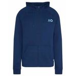 Muška sportski pulover Australian Open Zip Hoodie Round Logo - navy