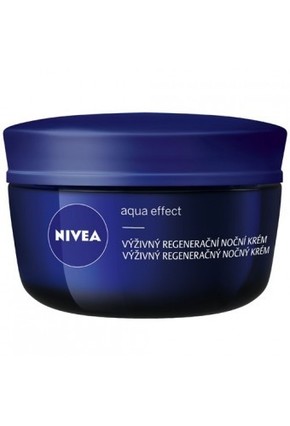 Nivea Aqua Effect Hranjiva obnavljajuća noćna krema za suhu i osjetljivu kožu lica 50 ml