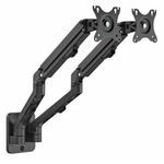 Gembird Adjustable wall 2-display mounting arm, up to 27”, 7 kg
