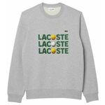 Muška sportski pulover Lacoste Ball Print Fleece Sweatshirt - grey chine