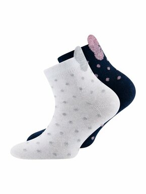 EWERS Čarape mornarsko plava / siva / svijetloroza / bijela