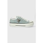 Tenisice KARL LAGERFELD KL60424D Light Blue Denim DLB