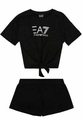 Trenirka za mlade EA7 Girl Jersey Tracksuit - black
