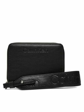 Veliki ženski novčanik Calvin Klein Gracie Wallet W/Strap Md K60K611387 Ck Black BEH