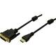 LogiLink HDMI / DVI adapterski kabel HDMI A utikač, DVI-D 18+1-polni utikač 2.00 m crna CH0004 HDMI kabel