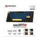 Tipkovnica FANTECH MAXFIT81 Grand Cobalt Edition MK910, mehanička, žuti switch, bežična, Bluetooth, US Layout, OLED Ekran, plavo crna