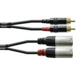 Cordial CFU 6 MC audio adapterski kabel [2x muški konektor XLR - 2x muški cinch konektor] 6.00 m crna