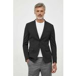 Sako s primjesom vune Calvin Klein boja: crna, K10K109551