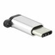 Adapter Micro USB u TypeC keychain silver