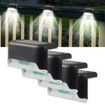 Postavite 4 LED svjetiljke solarne ograde 200mah hladno bijela