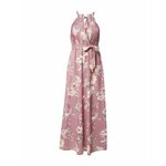 ABOUT YOU Ljetna haljina 'Rosie' svijetložuta / prljavo roza / bijela