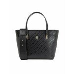 Torbica Tommy Hilfiger Th Refined Mini Tote Mono AW0AW16002 Black BDS