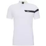 Muški teniski polo BOSS x Matteo Berrettini Slim-fit Paule Polo Shirt - white