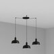 FARO 20340-117-3L | Tatawin Faro visilice svjetiljka 3x E27 crno, blistavo crna