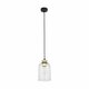 TK LIGHTING 5626 | Satipo Tk Lighting visilice svjetiljka 1x E27 crno, zlatno, prozirno