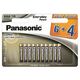 Panasonic alkalne AAA baterije, LR03, Everyday Power, 1.5V, 10 komada, oznaka modela LR03EPS/10BW 6+4F