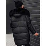 Women's winter jacket FROSTYFIT quilted with hood black Dstreet crna