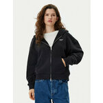 Tommy Jeans Majica dugih rukava Script Logo DW0DW20303 Crna Boxy Fit