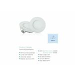 Led panel (lampa) ugradbena okrugla SD-P001 - Ø 60mm 3WW, 3000K