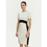 Calvin Klein Koktel haljina K20K208161 Écru Slim Fit