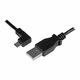 StarTech.com 1m 3 ft Micro-USB Charge-and-Sync Cable - Left-Angle Micro-USB - M/M - USB to Micro USB Charging Cable - 30/24 AWG (USBAUB1MLA) - USB cable - 1 m - USBAUB1MLA