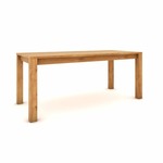 Hrastov stol 180 x 80 cm, prirodan, svilenkasto polumat