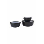 Mepal set zdjelica (3-pack) - crna. Set zdjelica iz kolekcije Mepal. Model izrađen od sintetičkog materijala.