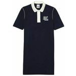 Ženska teniska haljina Lacoste Sport Roland Garros Edition Pique Dress - navy blue/white