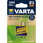 Varta punjiva baterija Recycled 2 AAA 800 mAh R2U 56813101402, 2 komada