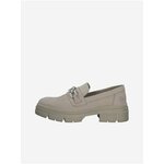Beige Women's Leather Moccasins Tamaris - Ladies smeđa