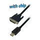 Transmedia DisplayPort plug to DVI 24 1 plug, 2,0 m TRN-C301-2L