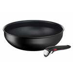 Tefal Ingenio Eco Resist set tava za wok, 2 kom, 26 cm + 1 uklonjiva ručka (L3979302)