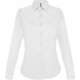 LADIES LONG-SLEEVED STRETCH SHIRT - White,S