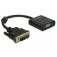 Adapter DELOCK, DVI 24+1 (M) na VGA 15 PIN HD (Ž) 65658