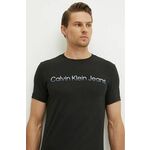 Pamučna majica Calvin Klein Jeans za muškarce, boja: crna, s tiskom, J30J325676