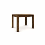 Hrastov stol 100 x 80 cm, crni