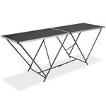 vidaXL Sklopivi stol za lijepljenje od MDF-a i aluminija 200 x 60 x 78 cm