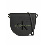 Torbica Calvin Klein Jeans Sculpted Mini Saddle Bag K60K611966 Black/Dark Juniper 0GX