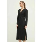 Haljina Calvin Klein boja: crna, midi, ravna, K20K207845