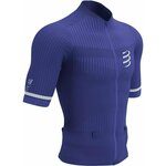 Compressport Trail Postural SS Top M Dazzling Blue/White M Majica za trčanje s kratkim rukavom